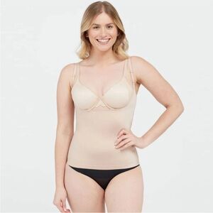 ✨NWT✨ SPANX Open Bust Shapewear Camisole in Champagne Beige Tan Size XL